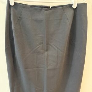 Theory - Black "Golda" Wool Blend Pencil Skirt, Size 6